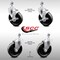 Service Caster 5 Inch SS Phenolic Wheel Swivel 1/2 Inch Threaded Stem Caster Brakes SCC, 2PK SCC-SSTS20S514-PHS-121315-2-TLB-2 - alternate 1